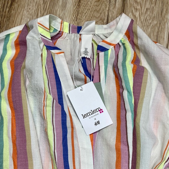 H&M X Lemlem Lyocell-blend Kaftan Dress Size - Picture 3 of 3